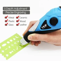 TASP 220V Electric Engraving Pen Variable Speed Engraver for Steel Metal Glass Wood Plastic Power Tool & Tungsten Carbide Tips 2