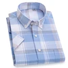 Cut Rate Shirts Short-Sleeve Plaid Men Summer Fashion Pure-Cotton for High-Quality Male Cool Breathable WDgmA8oYV