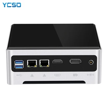 

YCSD Mini Pc Intel Core i7 7820HQ i5 Linux Thin Client Desktop Computer Best Industrial Komputer Windows 10 8 Minipc Dual Lan 4K