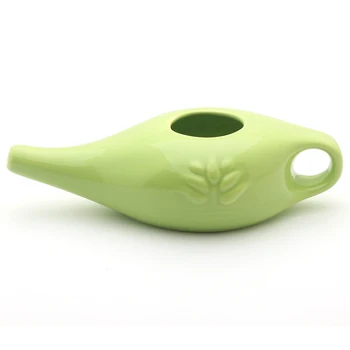 

Ceramic Neti Pot Nose Washing Kit Comfortable Nontoxic Powerful Function Spout Pot For Sinus Rhinitis Allergy Nose Cleaning Pot