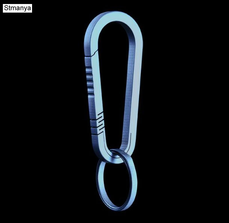 Blue Set Топ титановый брелок для ключей из титанового сплава, автомобильный брелок для улицы, маленький инструмент, автомобильный брелок, аксессуары K3136 - Цвет: Blue Set
