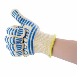 Outad – gants résistants à la chaleur, étanches pour barbecue, 5 doigts, 26/35Cm 