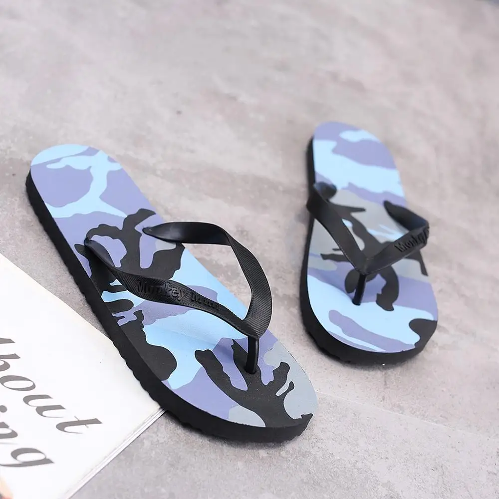 

Men Flip Flops Slippers Men Flip Flop Outdoor Summer Camouflage Beach Anti-slip Slipper Casual Shoes sapatos homens #20J17