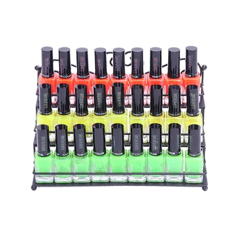 

2pcs 3-Tier Metal Nail Polish Display Organizer Wall Rack Holder