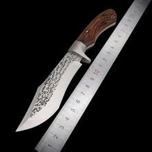 Ручные кованые стальные фиксированные ножи 58HRC, высокопрочный Военный нож для выживания, походный Тактический коллекционный нож, ножи для охоты на открытом воздухе