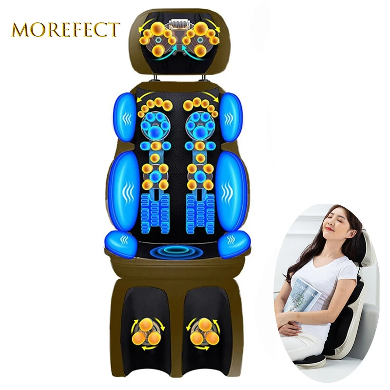 Electric Vibrating Full Body Massage Chair Neck Back Waist Hip Leg