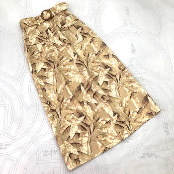 

LouLan Queen High Waist/Linen/Summer/Vintage /Maxi/Floral Skirts Womens Long Faldas Mujer Moda 2020