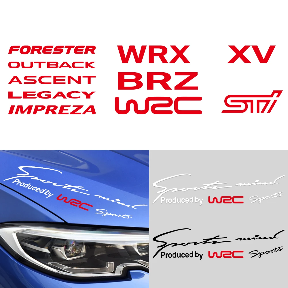 

1PCS Car Light Eyebrows Sticker Decal for Subaru Forester XV Outback Ascent Legacy Impreza WRX STI BRZ WRC Decor Accessories