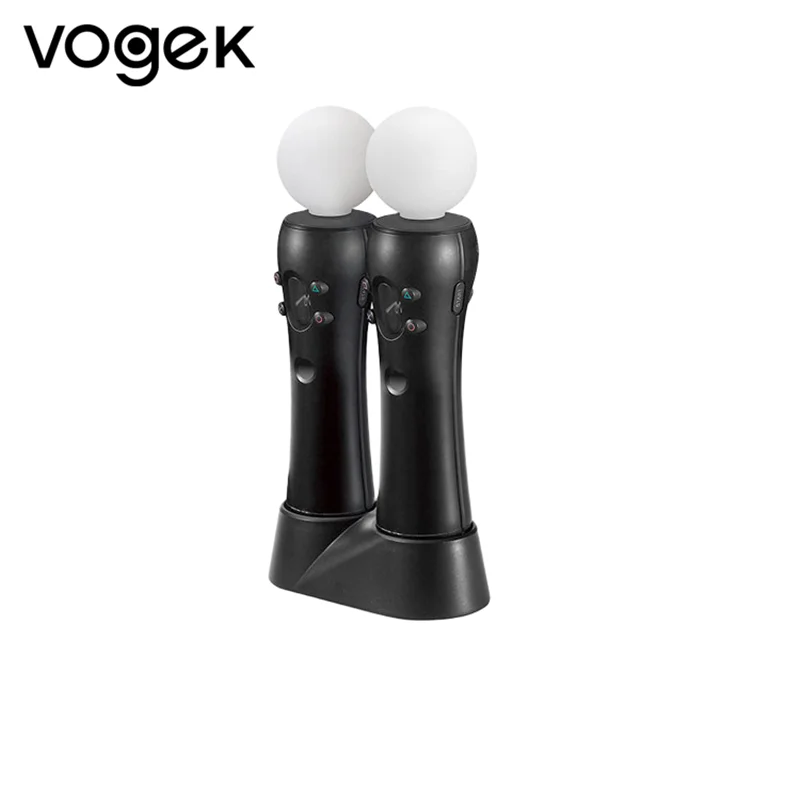 Vogek PS4 Controller Charger Dual Charging Dock Station Stand Holder Base for Sony Playstation 4 PS3/PS4 VR Move PSVR | Электроника