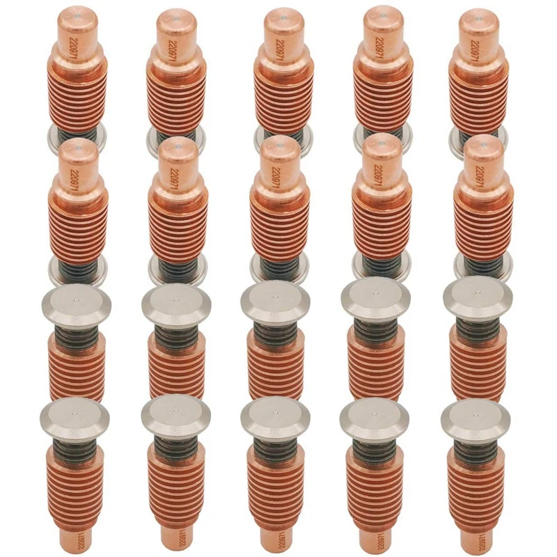 

20Pcs 220971 Ws Plasma Cutting Torch Consumables Electrodes for 125A Pkg/5