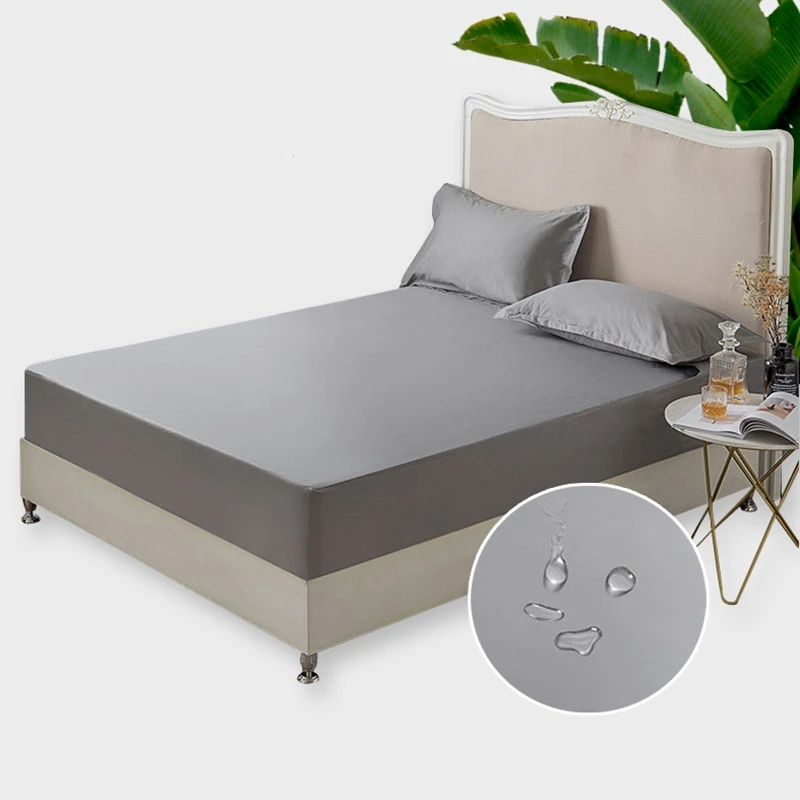  100% Cotton Waterproof Mattress Cover All-inclusive Non-slip Soft Comfortable Mattress Protector Fo