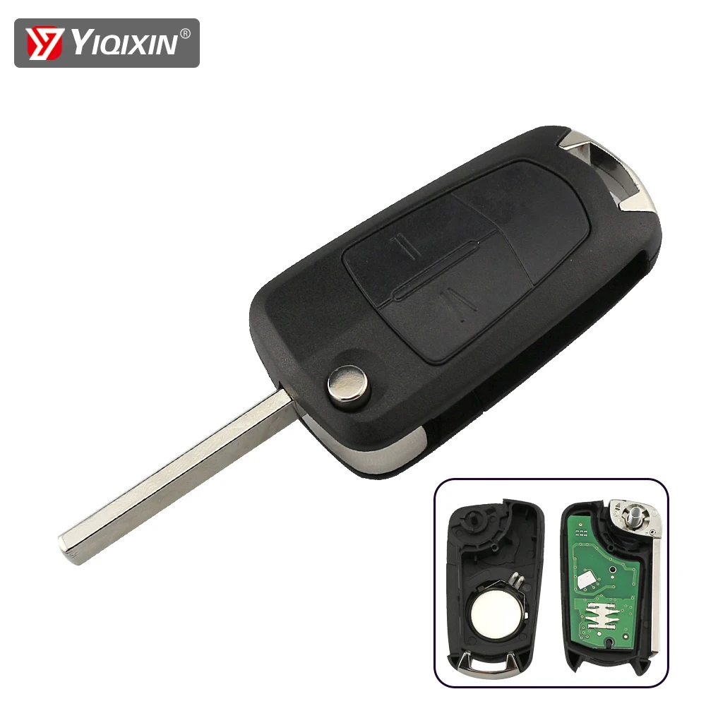 

YIQIXIN 2 Button Car Remote Key For Opel/Vauxhall Astra H 2004 - 2009 Zafira B 2005 - 2013 433Mhz PCF7941/7946 Chip High Quality