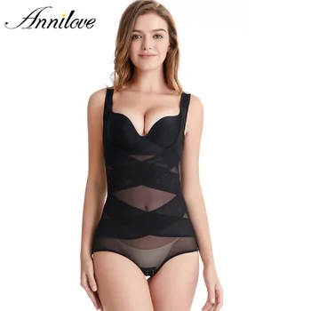 

Women Sexy Corset Bustier One-piece Underwear Elasticity Transparent Straps Bodysuit Sleepwear Lingerie