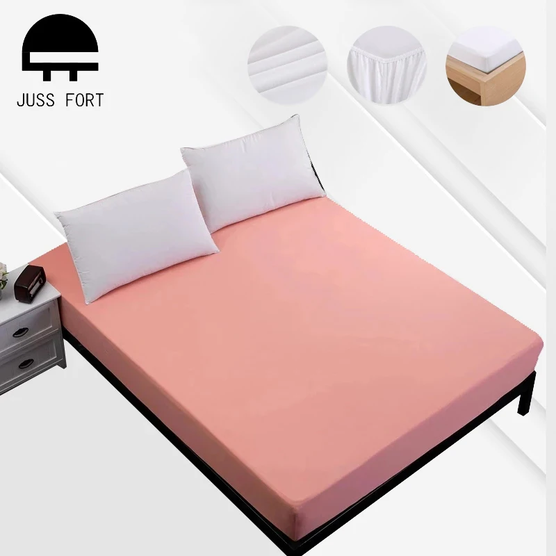 220x200cm Mattress Cover Solid Soft Fitted Sheet Elastic Band High Quality Protect Air-Permeable Anti Dust Mite | Дом и сад