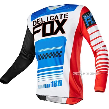 

NEW DELICATE FOX MTB/MX Racing Long Sleeve MTB Jersey Cross-country Motorcycle Riding Downhill Jersey Dirt Jersey motocross