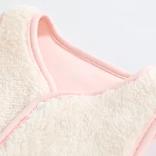 Детский жилет с плюшевой подкладкой на осень и зиму, теплый детский жилет для мамы и папы, толстый детский жилет на осень и зиму