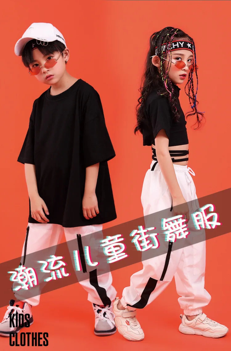 Child girl clothes summer set 7 6 8 10 12 14 16 Years Hip Hop Costume fashion kids outfit clothes Girls Ballroom Clothing (2)