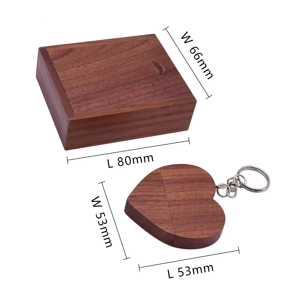 Деревянный USB + коробка 2 0 бесплатно Пользовательский логотип Usb флешдрайв 8 ГБ 16 32