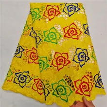 Швейцарская кружевная ткань Тяжелая вышитая бисером африканская кружевная ткань хлопковое кружево «швейцарская вуаль» в швейцарском стиле с камнями HL12