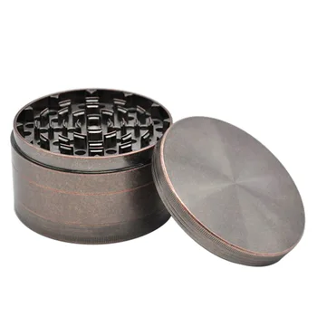 

Zinc alloy herb grinder diameter 100mm large 4 layers with sharp teeth herbal grinder tobacco shredder pipe accessories