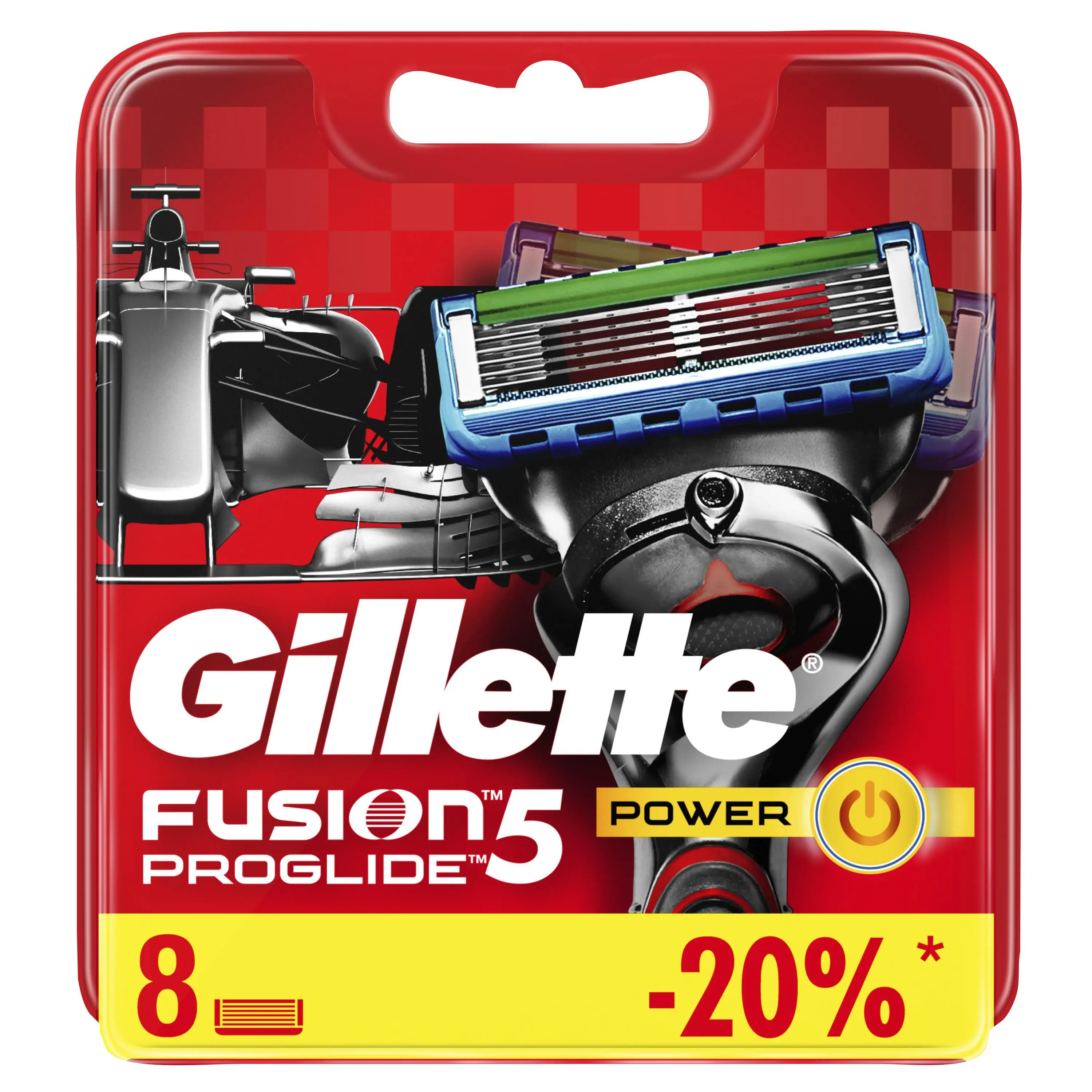 Сменные кассеты Gillette Fusion5 ProGlide Power 8 шт. | Красота и здоровье