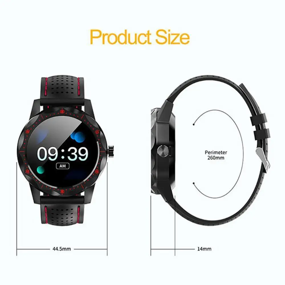 Waterproof Ip68 Sport Smart Watch Bluetooth Blood Pressure Men Women For Android Ios Heart Rate Smartwatch Oxygen Monitor X0I3