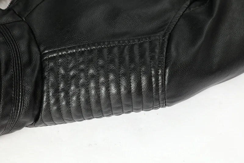 Осень и зима европейский и американский стиль Slim Fit-style короткая Молодежная Повседневная крутая имитация кожи одежда для мужчин тонкий воротник-стойка PU