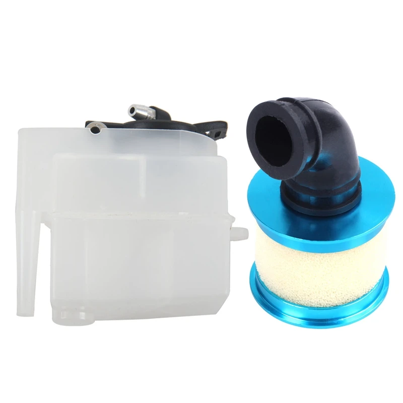 

1 Pcs HSP 04104 1/10 Universal RC Model Aluminum Alloy Cover Air Filter Spare Part Color: Blue & 1 Pcs Universal 02004 Fuel Tank