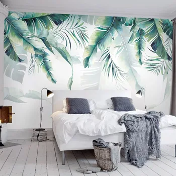

Custom Photo Wallpaper Modern Tropical Banana Leaves Plant 3D Wall Mural Living Room Bedroom Art Home Decor Self-Adhesive Fresco