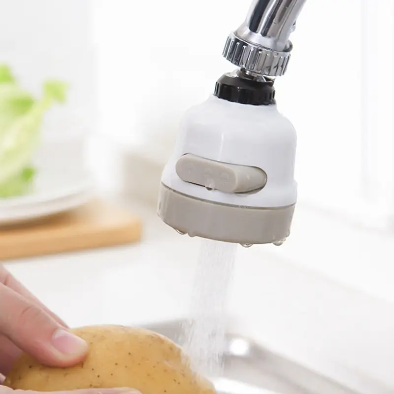 

Universal Water-saving Supercharged Shower Nozzle Faucet Splash Head Filter 360 Rotatable Water Bubble Kitchen Diffuser Tap