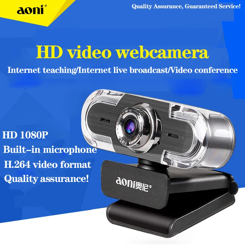 cam 1080P Aoni C30 Full HD 1080P Video Call  Cam Omnidirectional