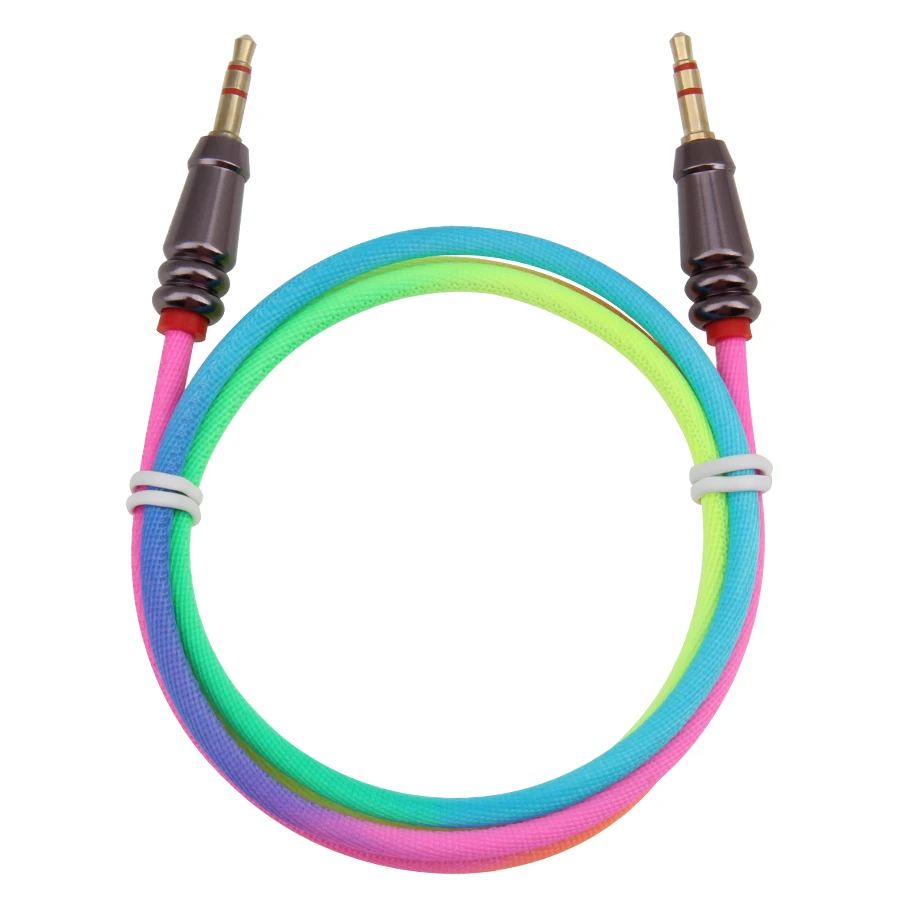 1m Gold Plated Plug 3 5 mm Jack Audio Cable Adapter for iPhone Xiaomi Phone Car Headphone Speaker Computer Laptop Wire Aux Cord