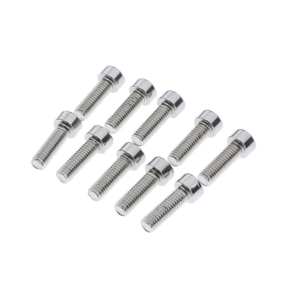 10Pcs MTB Mountain Bike Water Bottle Cage Screws M5 Bicycle Bike Bottle Holder Cage Bolts