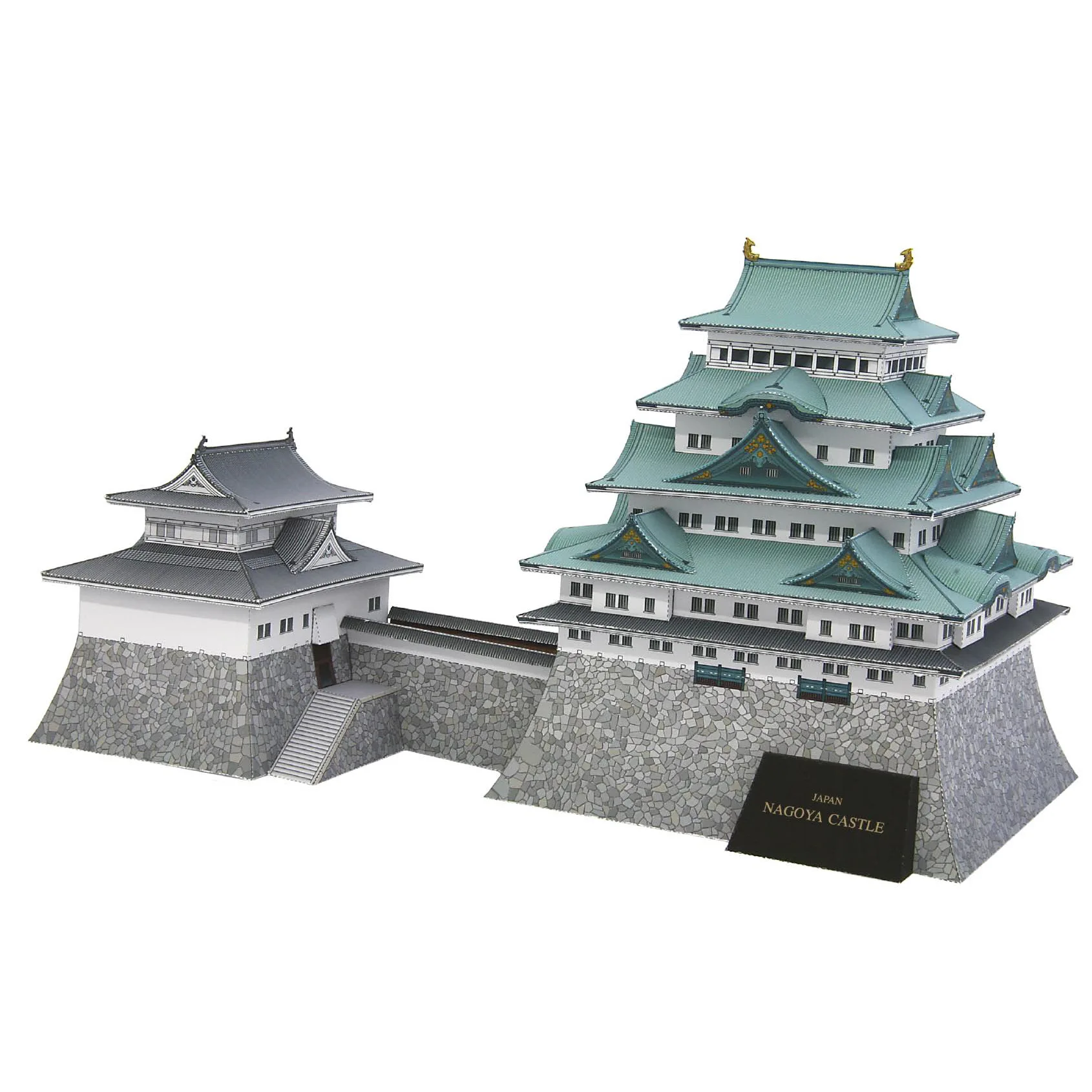 

Japan Nagoya Castle Architecture Model Paper Model Handmade DIY Handmade Homework