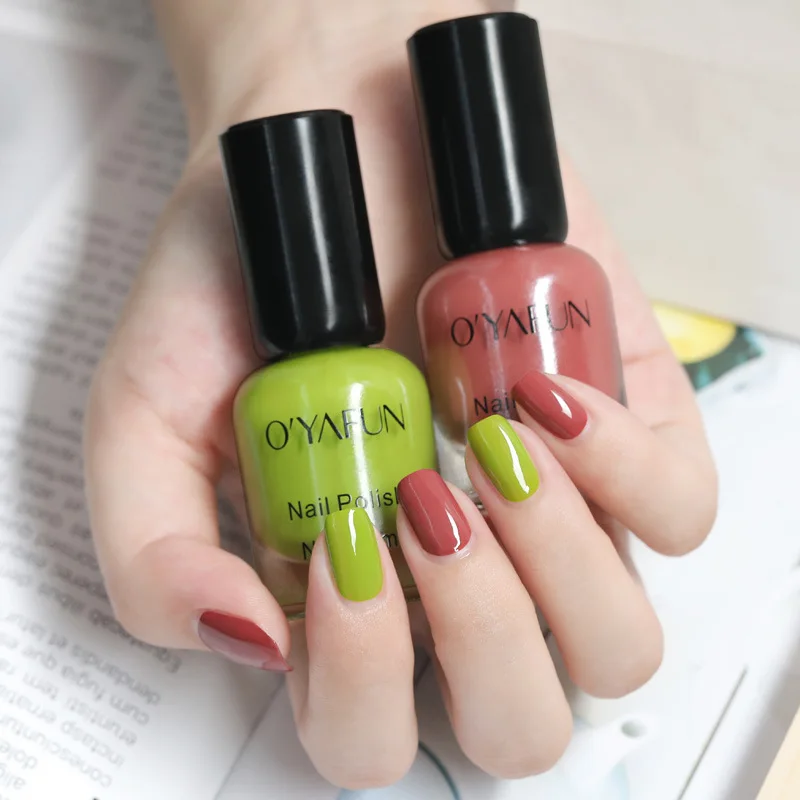 

Nail Polish Quick-drying No Lighting Candy Macaron Color Nail Paint Non-toxic DIY Nail Art Pigment Glitter Nail Varnish Fast Dry