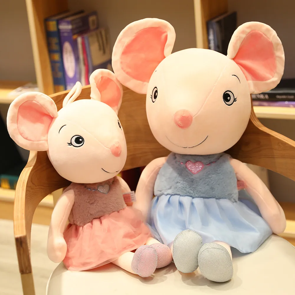 

Lovely 35/55cm Cute Ballet Mouse Plush Toys Dressing Cloth Animal Mouse Dolls Stuffed Soft Baby Finger Toys Birthday Gifts