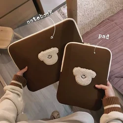 Coreia bonito ipad pro 11 12.9 10.2 10.5 caso menina grande organizador bolsa para 13 polegada ipad tablet saco de proteção caso manga bolsa