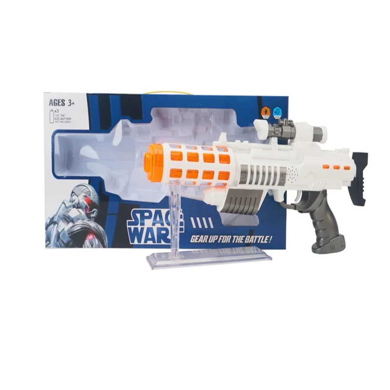 

New Style Children Boy Toy Space Gun Sound-And-Light Electric Gun Model Model Gun Birthday Gift