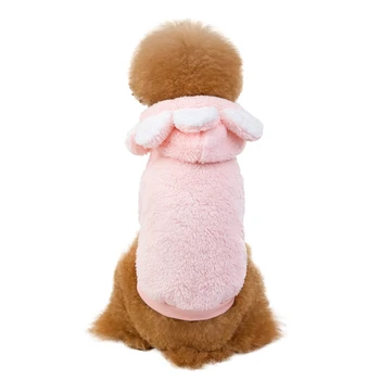 

Cute Dog Hoodie Pet Dog Clothes For Dogs Coat Jacket Cotton Warm Sunflowers Velvet Jackets Dogs Pets Clothing Pug