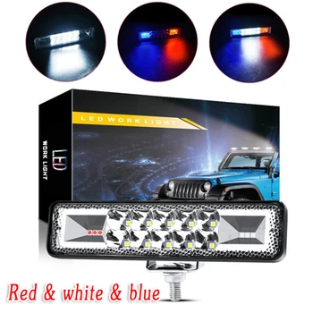 

For Jeep SUV Moto LED work Lights Flash Work LED Bar For G3L2 Offroad 4X4 ATV 180°