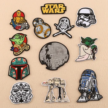 

Star Wars The Mandalorian Badge Embroidered Cloth Stickers The Rise of Skywalker Cosplay DIY Patch Props