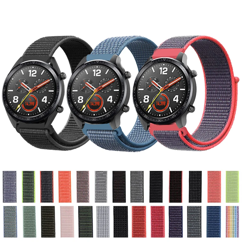 

Nylon loop band For Garmin Vivoactive 3 Music Vivomove HR 645 smart watch replacement strap 20mm Quick Release Sport Watch Band