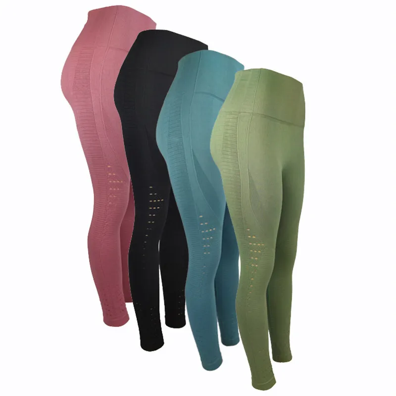 

High Waist Fitness Legging Fashion Solid Color Body Building Jeggings Female Pants Workout Push Up Sport Pants