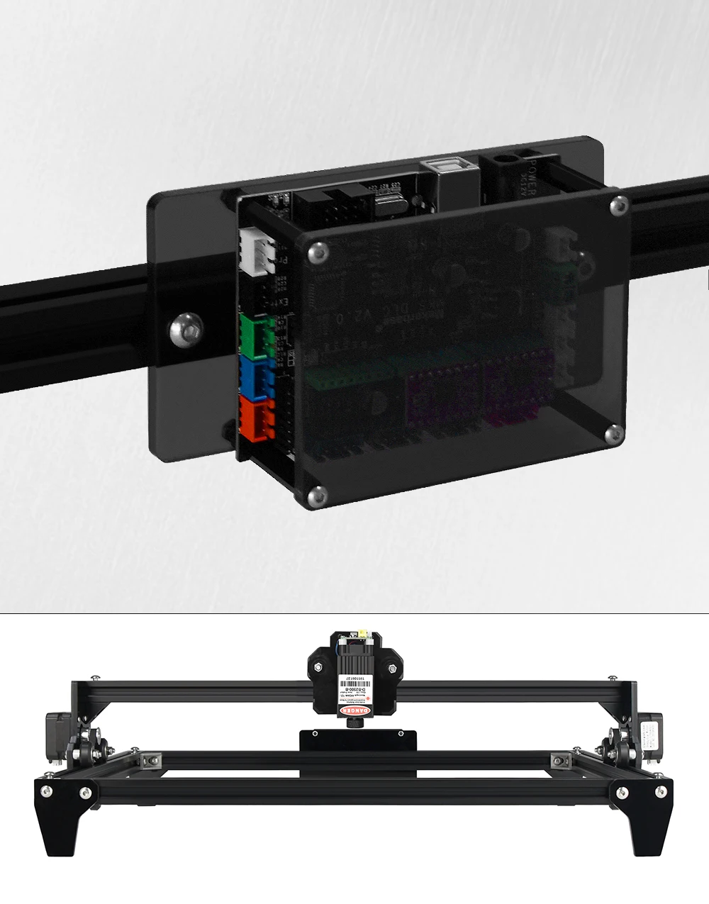 30*40cm Mini 2500MW CNC Laser Engraving Machine 2Axis DIY Engraver Desktop Wood Router/Cutter/Printer+ Laser Goggles