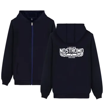 

Fashion USCSS Nostromo Zipper Hoodies Men Alien WEYLAND CORP USCSS 180286 Starship Hoodie Sweatshirt Men Casual Tracksuit XS-4XL
