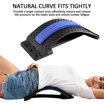 

Lumbar Corrector Professional Effective ABS Back Massage Back Care Tensioner Orthosis Back Stretching Equipment Magic Stretcher