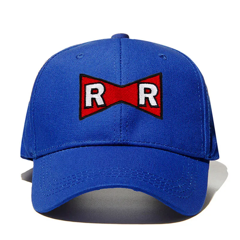 Мужская шляпа, бейсбольная кепка Dragon Ball Dr. Gero Dad Hat хлопок красная лента армейская деликатная кепки с надписью Нет структуры шляпа - Цвет: Синий