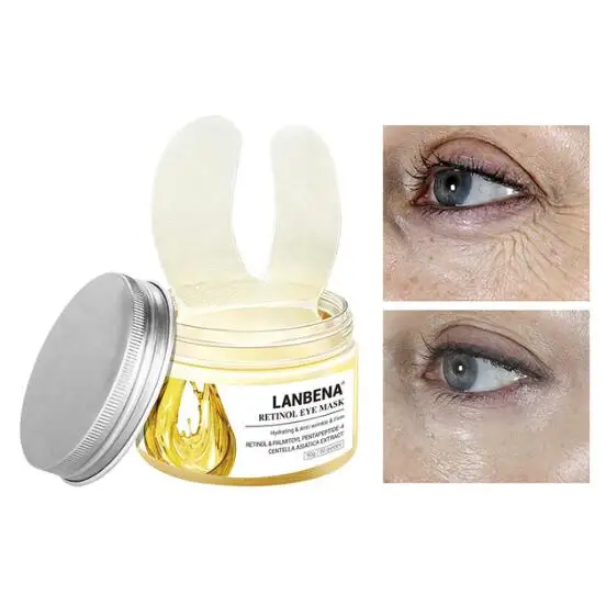 Retinol LANBENA патчи для глаз питательная маска для глаз удаление темных кругов и мешки для глаз патчи под глазами для ухода за кожей против морщин Новинка - Цвет: Retinol