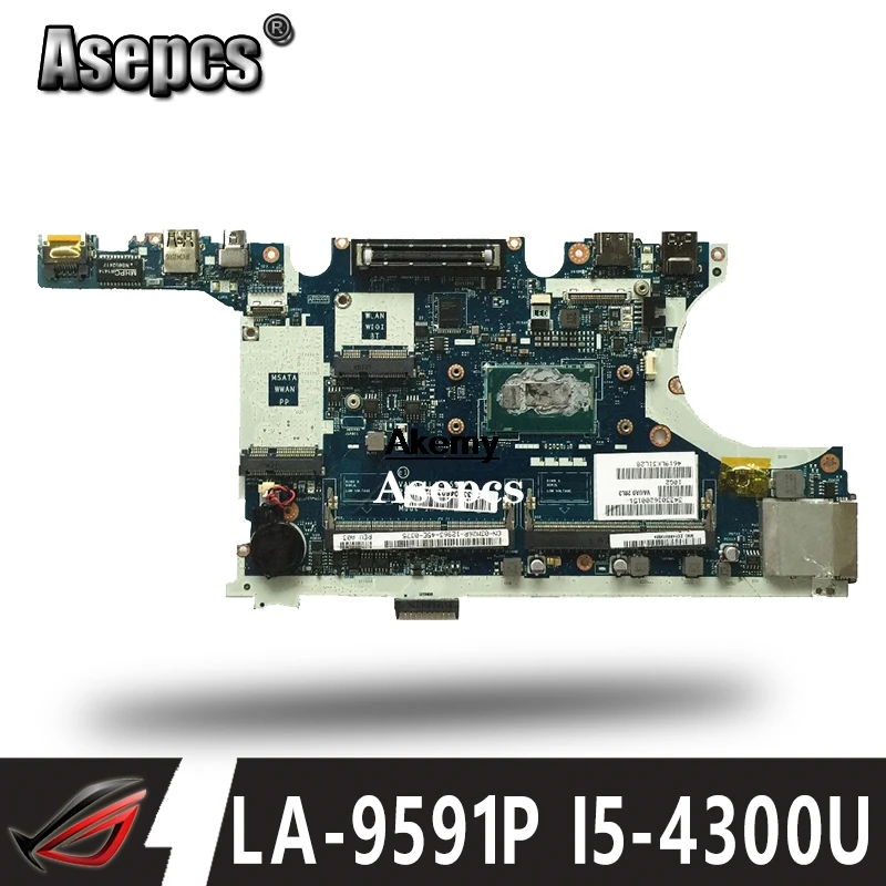 

System Main Board LA-9591P For Dell Latitude E7440 Motherboard With CPU i5 4310 2 GHz 624W6 CN-0624W6
