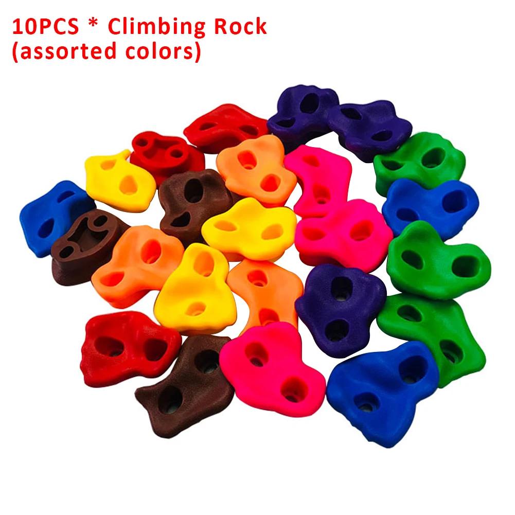 

10pcs/set of Multi-color Plastic Wall Stone Small Children's Toy Grip Climbing Set Assorted Without Screws